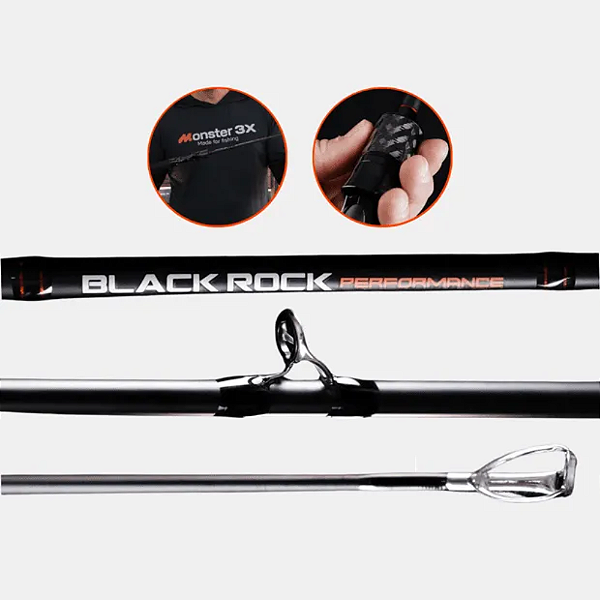 MONSTER 3X VARA DE PESCA BLACK ROCK 581 12 25LBS INTEIRIÇA