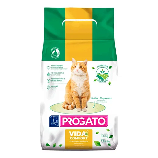 PROGATO AREIA PARA GATO VIDA COMFORT 3,6KG