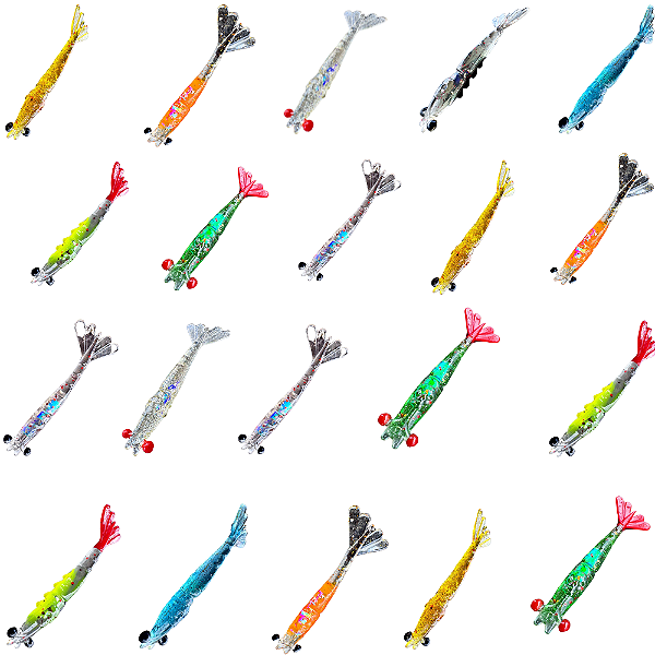 KIT 20 UN ISCAS PIRATAS FISHING TURBO 7,5CM 8,5CM 9,5CM