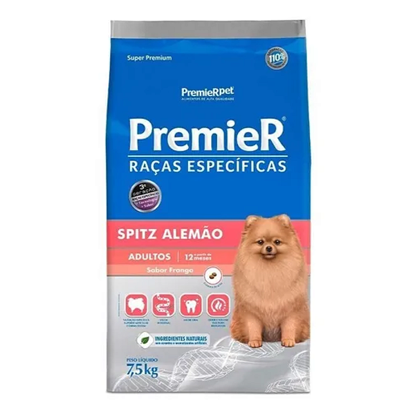 PREMIER RAÇAS ESPECIFICAS SPITZ ALEMAO ADULTOS 7,5 KG