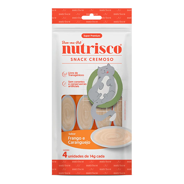 NUTRISCO SNACK CREMOSO FRANGO E CARANGUEJO GATOS 56G