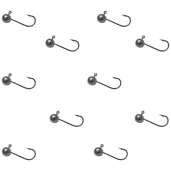 KIT 10UN MATADEIRA ANZOL JIG HEAD N4 DE 15G CADA