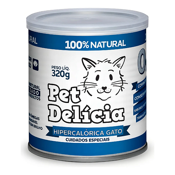 PET DELÍCIA RAÇÃO ÚMIDA HIPERCALÓRICA GATOS 320G