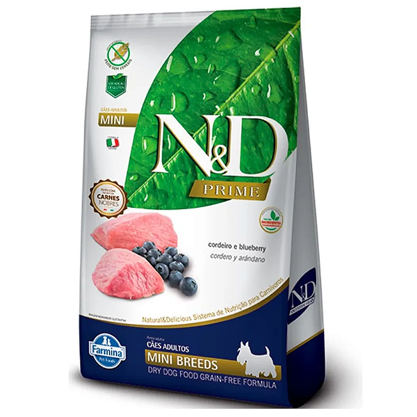 ND PRIME CÃES ADULTOS RAÇAS PEQUENAS CORDEIRO 10,1KG
