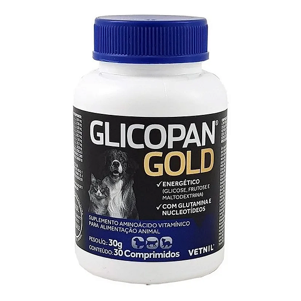 VETNIL GLICOPAN GOLD 30 COMPRIMIDOS 30G