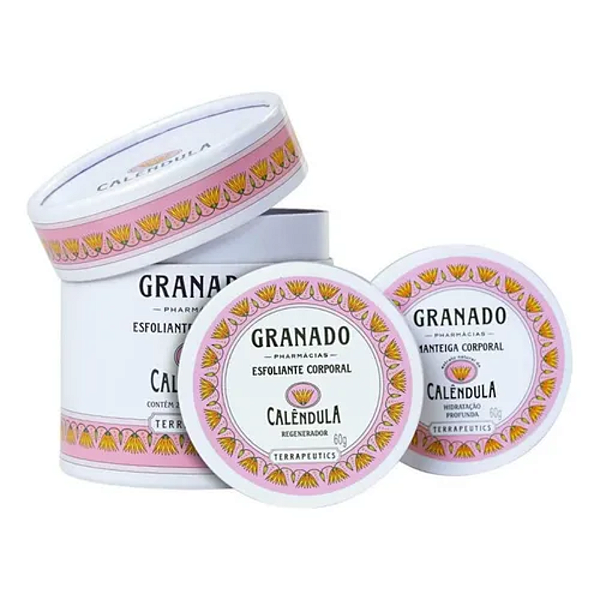 GRANADO MANTEIGA E ESFOLIANTE CALÊNDULA 2UN 60G CADA