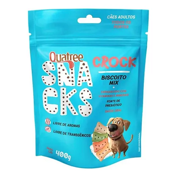 QUATREE SNACKS CROCK MIX CÃES 400G