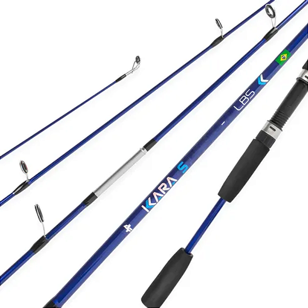 ALBATROZ VARA KARA SPIN 1652 COR AZUL 10-20LB 3,9' 2 PARTES