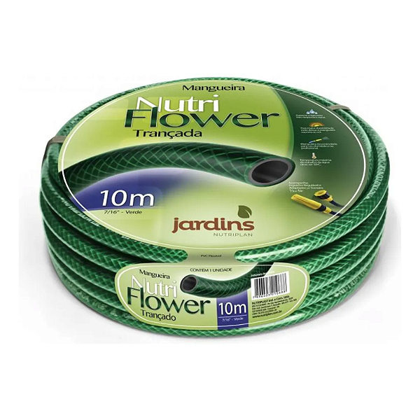NUTRIPLAN MANGUEIRA NUTRIFLOWER 7 16 X 2,0MM 10 M COR VERDE