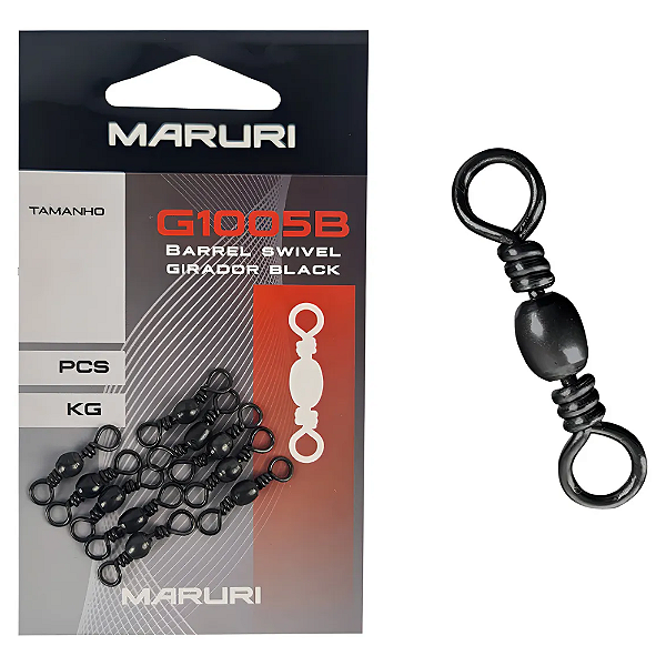 MARURI GIRADOR G1005B BLACK N4/0 10UN
