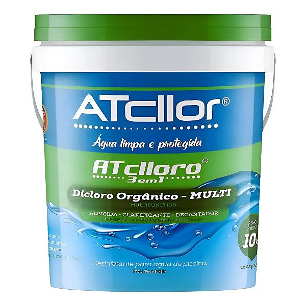 ATCLLORO 3 EM 1 BALDE TRATAMENTO PISCINA 10KG
