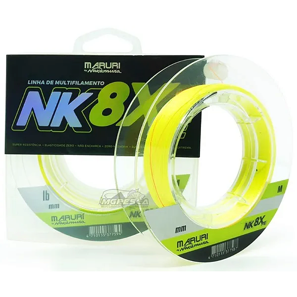 MARURI LINHA MULTIFILAMENTO NK 8X AMARELO 0,23MM 200M
