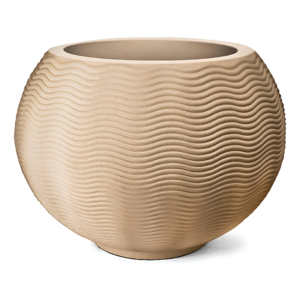 NUTRIPLAN VASO ONDULADO REDONDO 40 AREIA