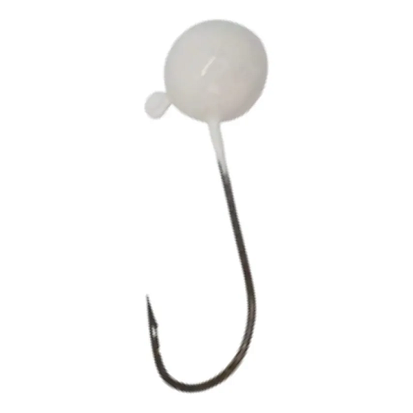 CHUMBADA ANZOL JIG HEAD 90° 3/0 ESFÉRICO 15G BRANCO