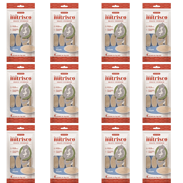 NUTRISCO SNACK CREMOSO ATUM GATOS 56G CX 12 UN