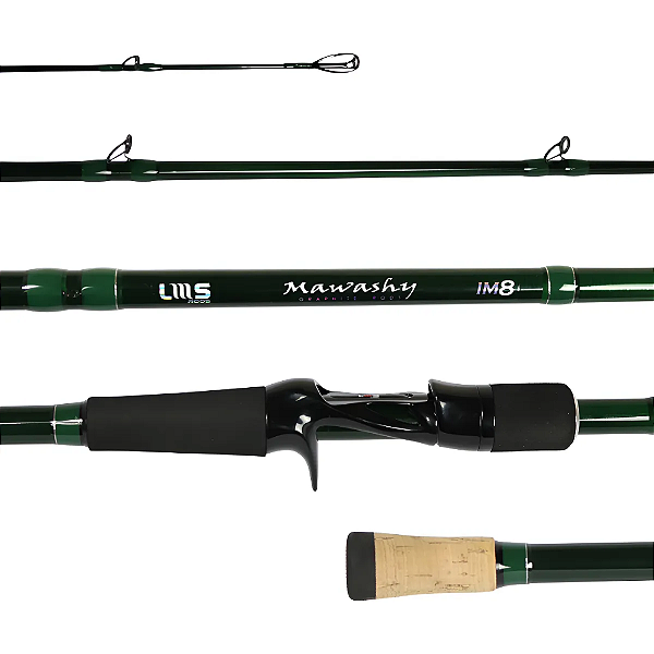 Mawashy Spin 60 10-37g 10-25lb 2pcs IM8 (Green) New Model