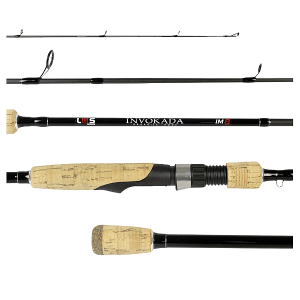 Invokada 60 10-37g 10-25lb 2pc Spin para Molinete IM8