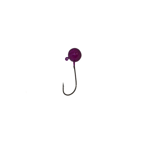CHUMBADA ANZOL JIG HEAD 1/0 90° FACETADA 10G VIOLETA
