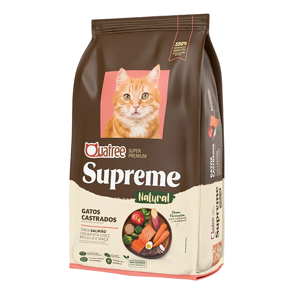 QUATREE SUPREME GATOS CASTRADOS SALMAO 2,5KG