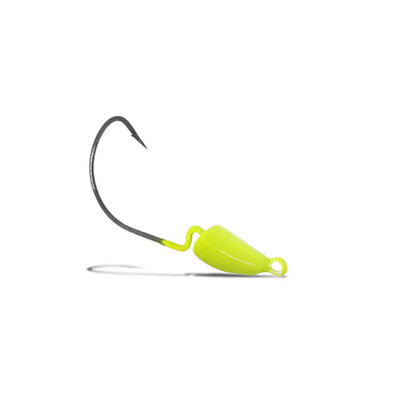 CHUMBADA ANZOL JIG HEAD 3/0  BANANINHA 9G AMARELA