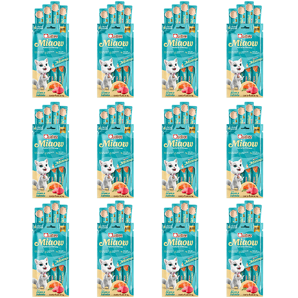 QUATREE GATO MIAOW ATUM E SALMAO 56G  CX12UN