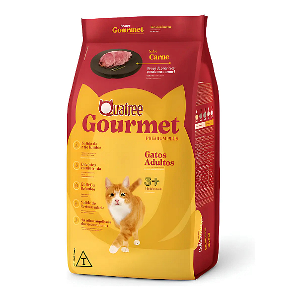 QUATREE GOURMET GATOS ADULTOS CARNE 10.1KG