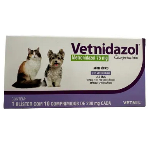 VETNIDAZOL 75 MG 10 COMP