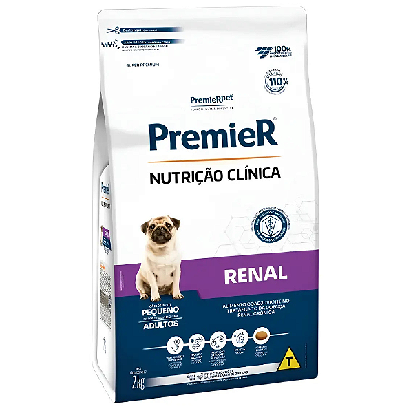 PREMIER NUTRICAO CLINICA RENAL CAES PORTE PEQUENO 2 KG