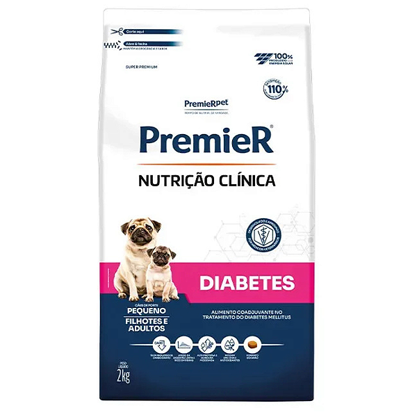 PREMIER NUTRIÇÃO CLINICA DIABETES R PEQUENAS  S PREMIUM 2KG