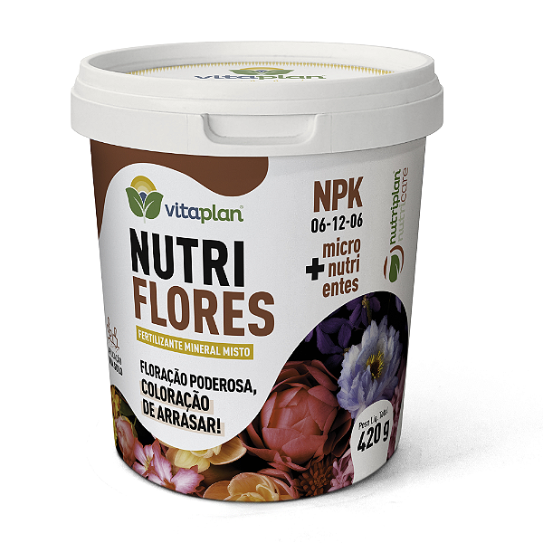 NUTRIPLAN FERTTILIZANTE NUTRIFLORES 420G POTE UNICA