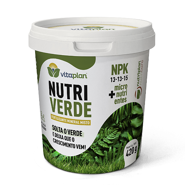 NUTRIPLAN FERTILIZANTE NUTRIVERDE 420G POTE UNICA