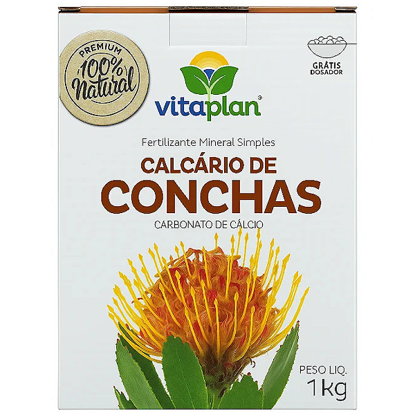 NUTRIPLAN CALCARIO DE CONCHAS 1 KG CAIXA UNICA