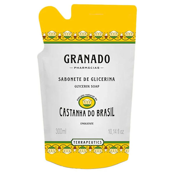 GRANADO REFIL SABONETE TERRAPEUTICS CASTANHA 300ML