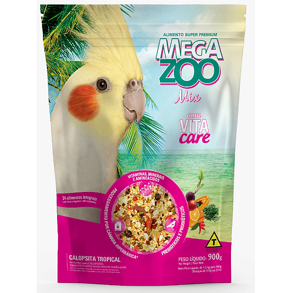 MEGAZOO MIX CALOPSITA TROPICAL 900G