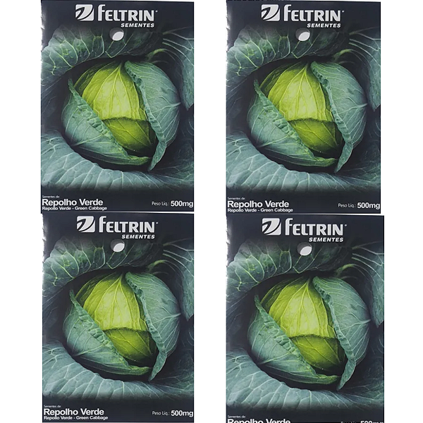 FELTRIN KIT SEMENTE REPOLHO VERDE 500MG CADA 4UN