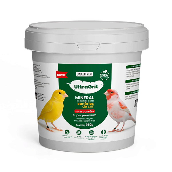ULTRA GRIT CANARIOS DE COR SEM CARVAO 950G 1UN