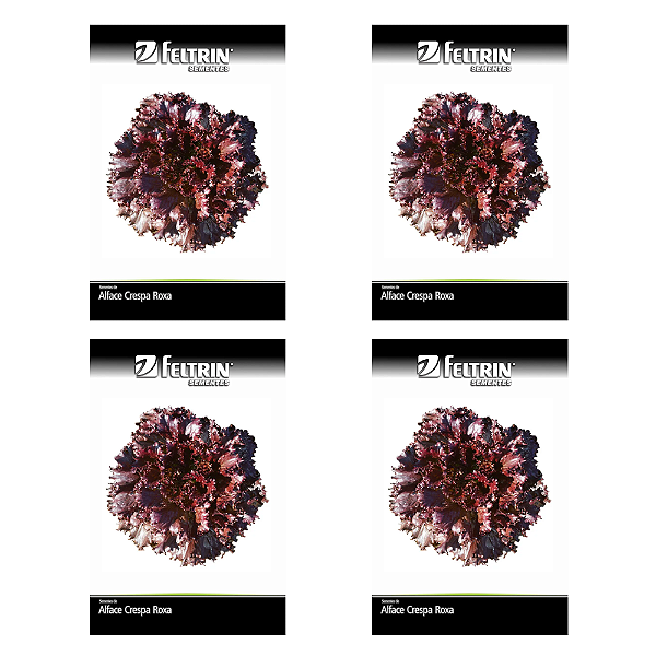 FELTRIN SEMENTE ALFACE CARMELA CRESPA ROXA 2,5G 4UN