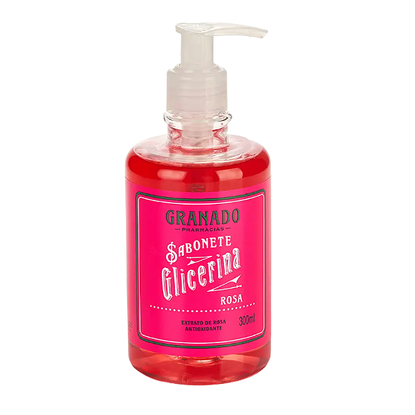 SABONETE LIQUIDO GLICERINA ROSA 300ML