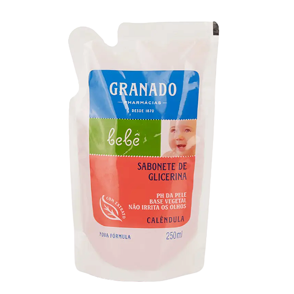 GRANADO REFIL SABONETE LIQ GLICERINA BEBE CALENDULA 250ML