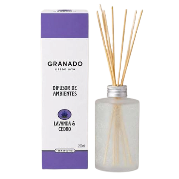 GRANADO DIFUSOR DE AMBIENTE LAVANDA E CEDRO 250ML