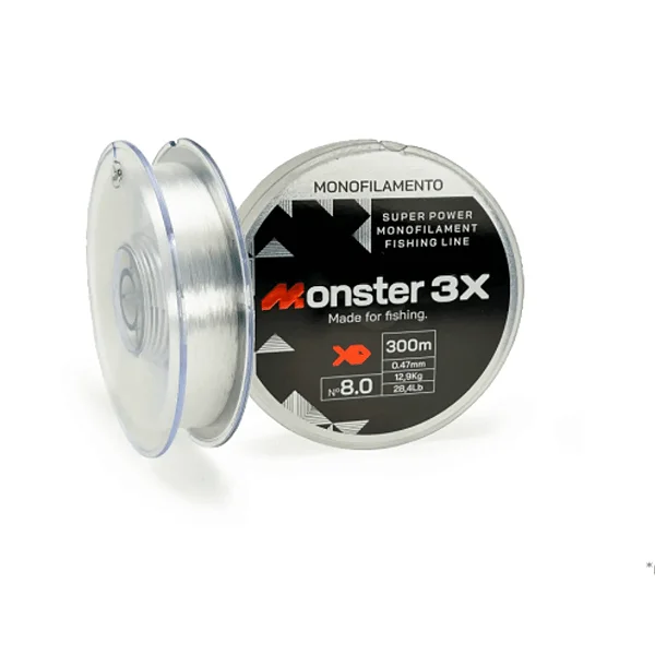 MONSTER 3X LINHA  MONOFILAMENTO 4.0 33MM 14.7LB 6,7KL 300M