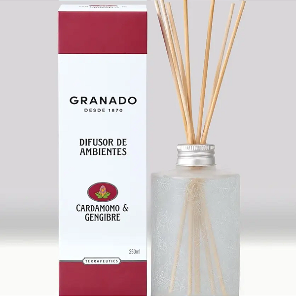 GRANADO DIFUSOR DE AMBIENTE CARDAMOMO E GENGIBRE 250ML