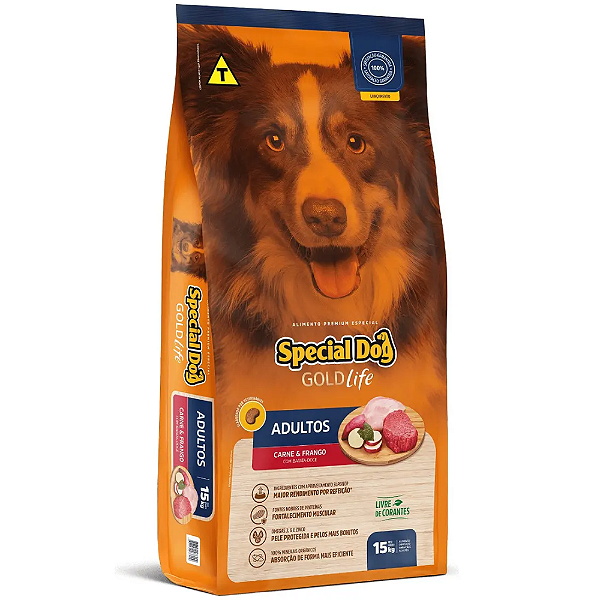 SPECIAL DOG GOLD LIFE 15KG RAÇÃO CACHORRO