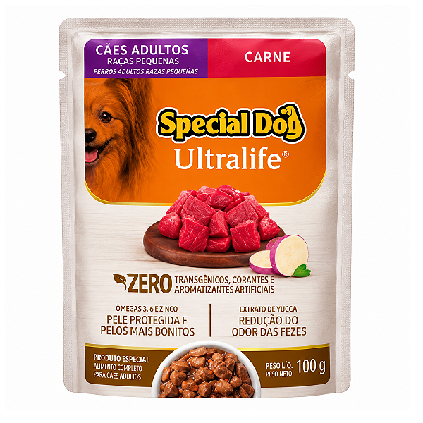 SPECIAL DOG SACHE ADULTO CARNE 100G 1UN