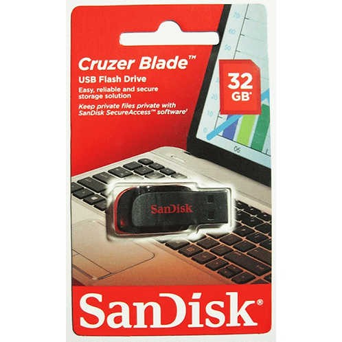 Pen Drive 32GB SanDisk Cruzer Blade