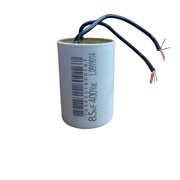 Capacitor 8,5uf X 380vac 50hz/60hz com 2 fios