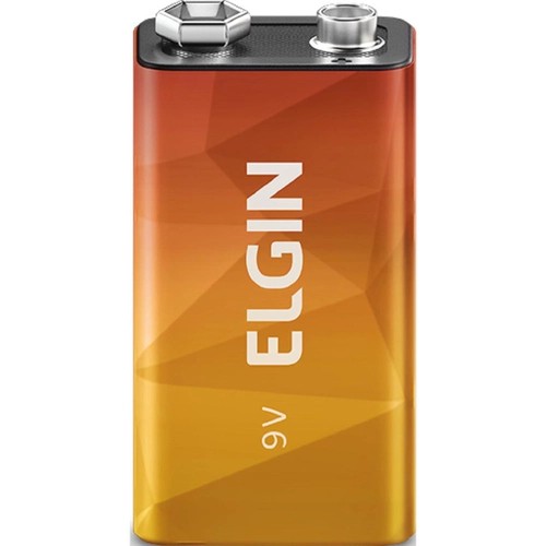 Bateria 9V Comum Elgin