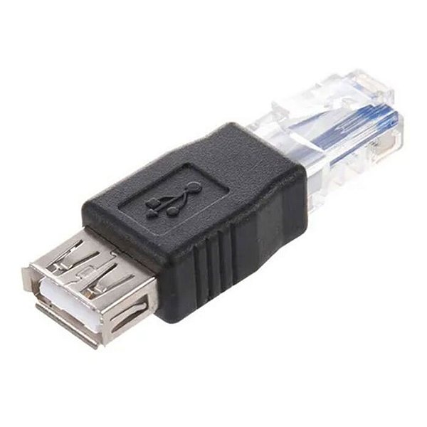 Adaptador USB Fêmea para RJ45 Macho