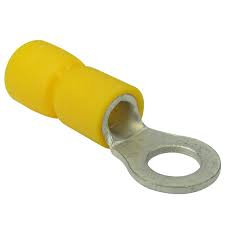 Terminal Pré-Isolado Anel 4mm Amarelo