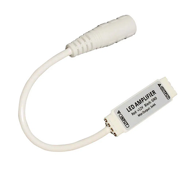 Amplificador de Fita de LED RGB com Alimentação